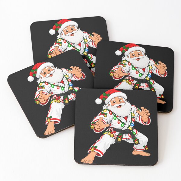 Item preview, Christmas Judo Santa Claus in a Dynamic Martial Arts Pose designed and sold by Street-Beasts.