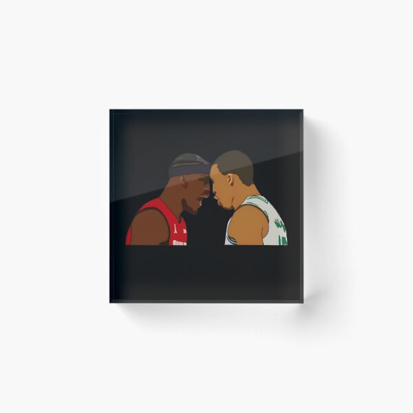 Item preview, Jimmy Butler vs Grant Williams Face Off Funny Basketball Meme designed and sold by Lecalciro.