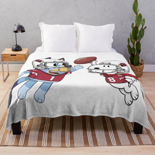 Item preview, Bluey And Snoopy Arizona Cardinals Football Catch Game Day designed and sold by DamianRoy88.