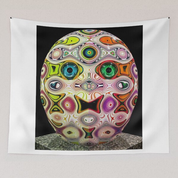 Item preview, Psychedelic Abstract Optical Illusion Eyes Sculpture designed and sold by DeryantArt.