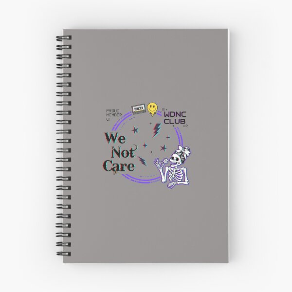 Item preview, We Do Not Care Skeleton WDNC Club Badge-54 designed and sold by shelley2yrmca.