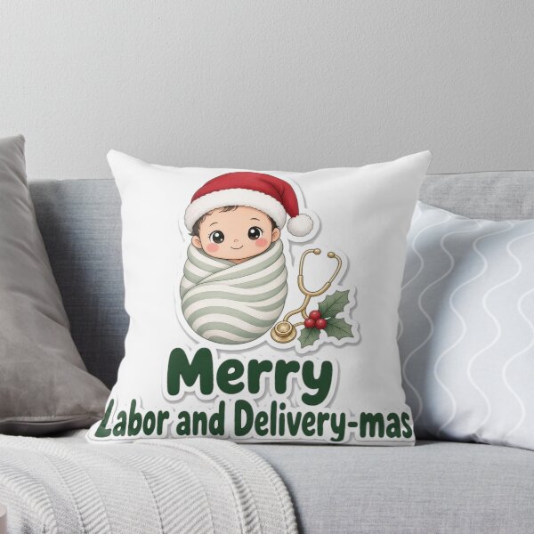Item preview, Labor and Delivery Christmas Merry Labor and Delivery-mas Gift designed and sold by Soft Merch.