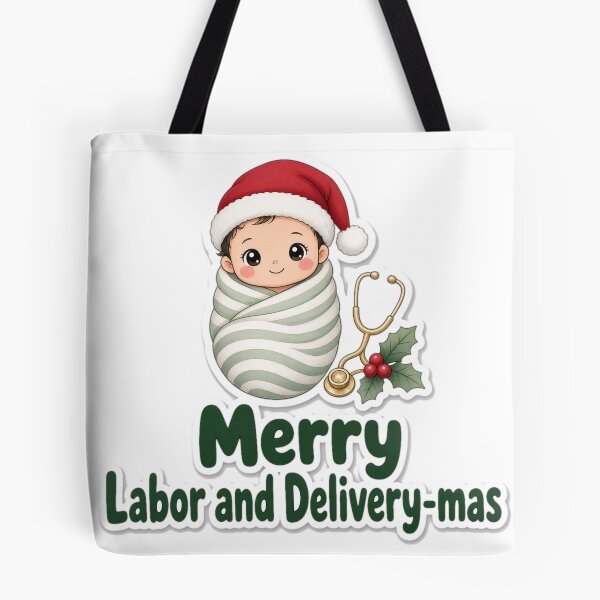 Item preview, Labor and Delivery Christmas Merry Labor and Delivery-mas Gift designed and sold by Soft Merch.