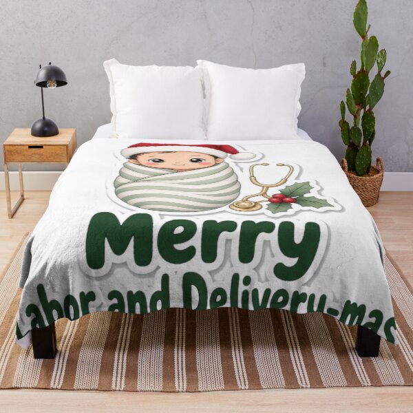 Item preview, Labor and Delivery Christmas Merry Labor and Delivery-mas Gift designed and sold by Soft Merch.