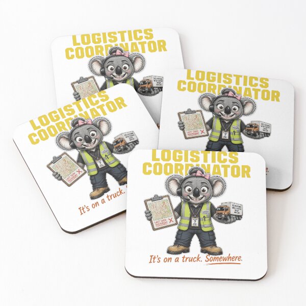 Item preview, Female Logistics Coordinator Koala It's On A Truck Somewhere designed and sold by RDMOption.