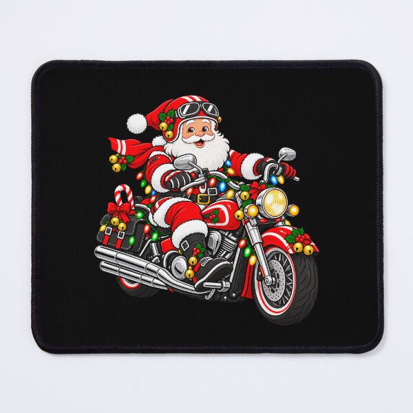 Item preview, Santa Motorcycle Christmas Biker on a Holiday Cruiser designed and sold by Street-Beasts.