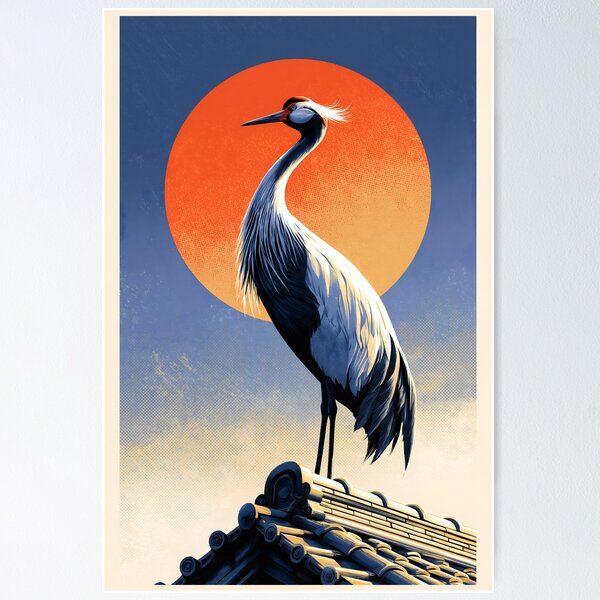 Item preview, Crane on the Temple Roof designed and sold by VisionaryVeils.
