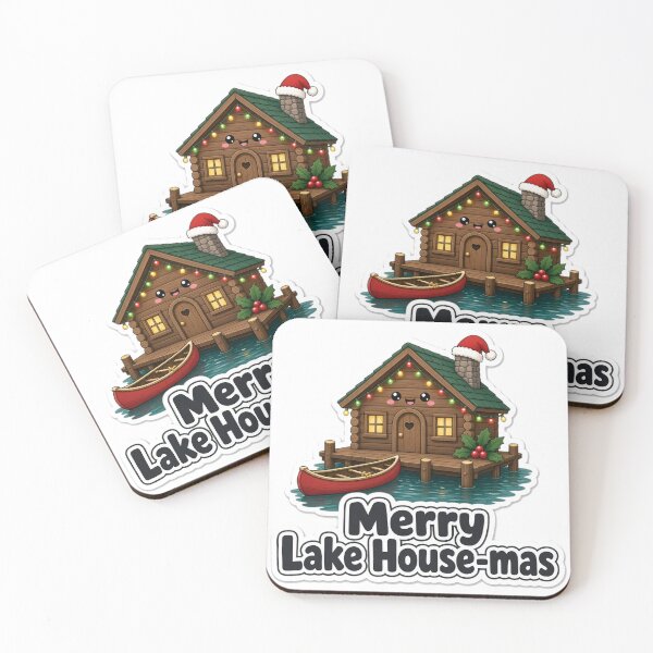 Item preview, Lake House Christmas Merry Lake House-mas Gift designed and sold by Soft Merch.