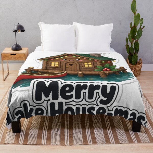 Item preview, Lake House Christmas Merry Lake House-mas Gift designed and sold by Soft Merch.