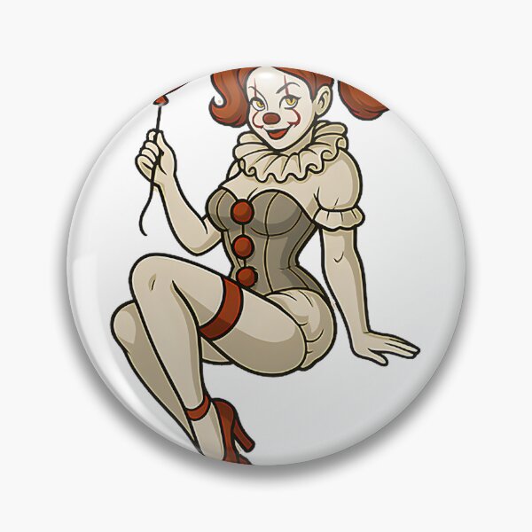 Item preview, Pennywise Inspired Pin Up Art with Vintage Horror Style designed and sold by johandaniet.