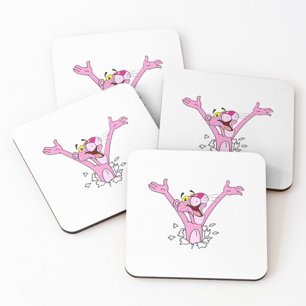 Item preview, Pink Panther Breaking Through Fun Cartoon Art designed and sold by Strayplaym.
