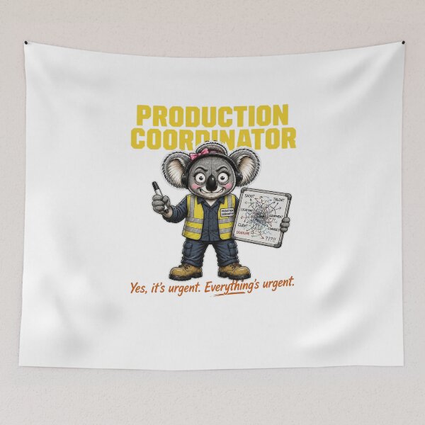 Item preview, Female Production Coordinator Koala Yes It's Urgent Everything's Urgent designed and sold by RDMOption.