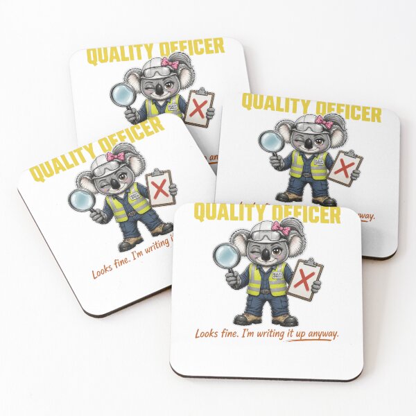 Item preview, Female Quality Officer Koala Looks Fine I'm Writing It Up Anyway designed and sold by RDMOption.