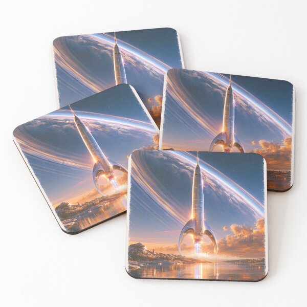 Item preview, Ivory Rocket at Dusk designed and sold by VisionaryVeils.