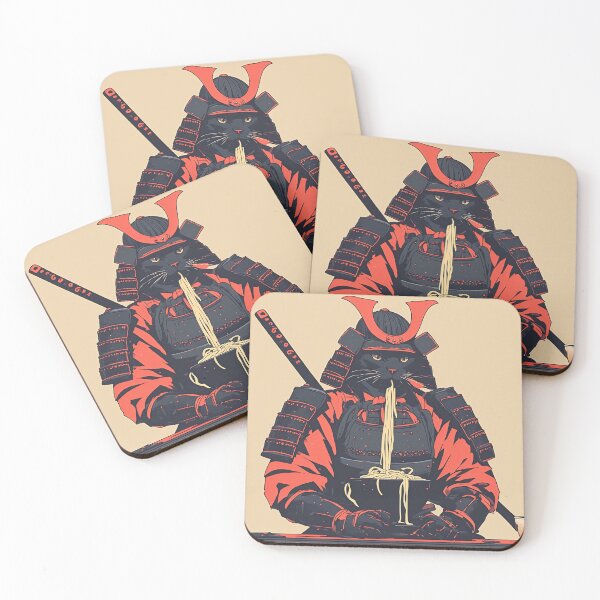 Item preview, Samurai Cat Loves Ramen designed and sold by RainToday.
