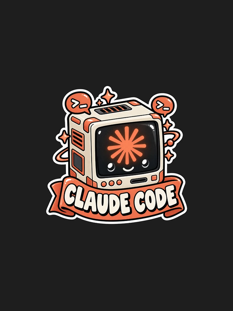 Thumbnail 4 of 4, iPhone Case, Claude Code Terminal Cube Sticker - AI Coding Agent Developer designed and sold by Stick Erify.