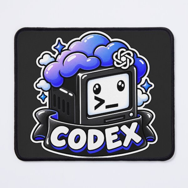 Item preview, Codex Terminal Cube Sticker - AI Coding Agent in the Cloud designed and sold by Stick Erify.
