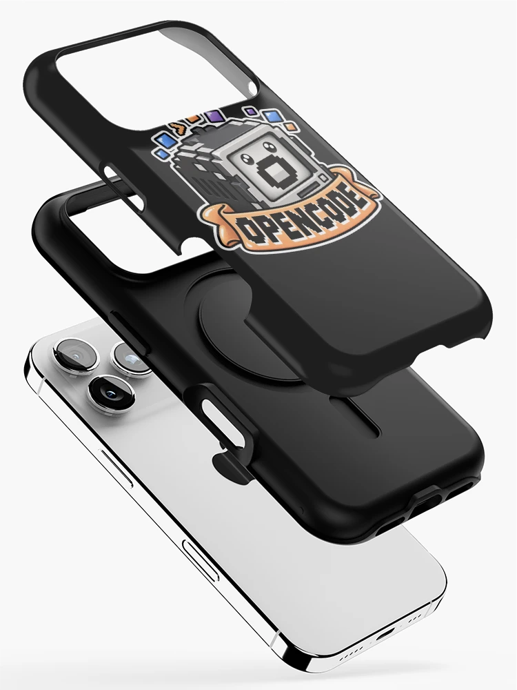 Thumbnail 2 of 4, iPhone Case, OpenCode Terminal Cube Sticker - Open Source AI Coding Agent designed and sold by Stick Erify.