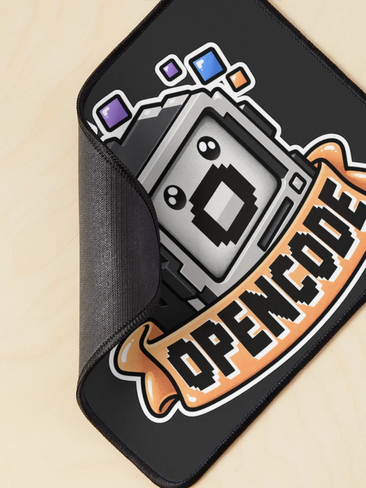 Thumbnail 2 of 5, Mouse Pad, OpenCode Terminal Cube Sticker - Open Source AI Coding Agent designed and sold by Stick Erify.