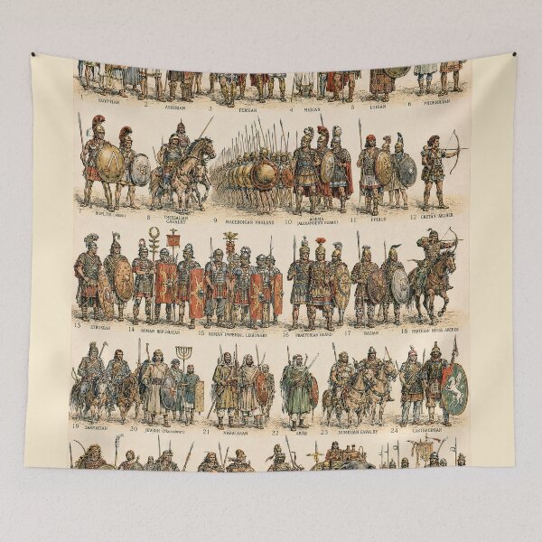Item preview, Ancient Armies of the World Illustration designed and sold by Retr0Tshirts.