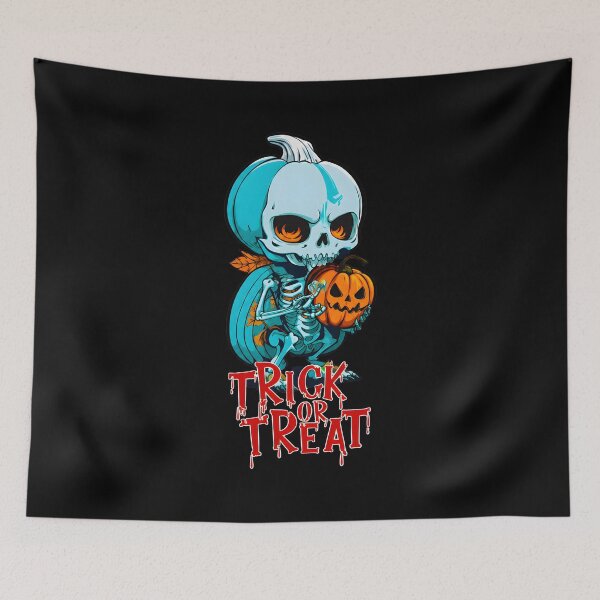 Item preview, Cute Skeleton Trick or Treat Halloween Art designed and sold by GiaoCalonas.