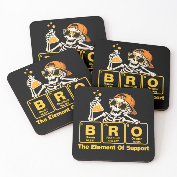 Item preview, Bro The Element Of Support Funny Chemistry Skeleton designed and sold by Vermanartist.