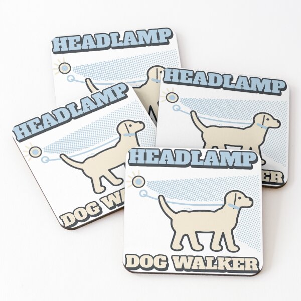 Item preview, Headlamp Dog Walker Funny Dog Lover Dark Evenings designed and sold by PhoenixTShirtz.