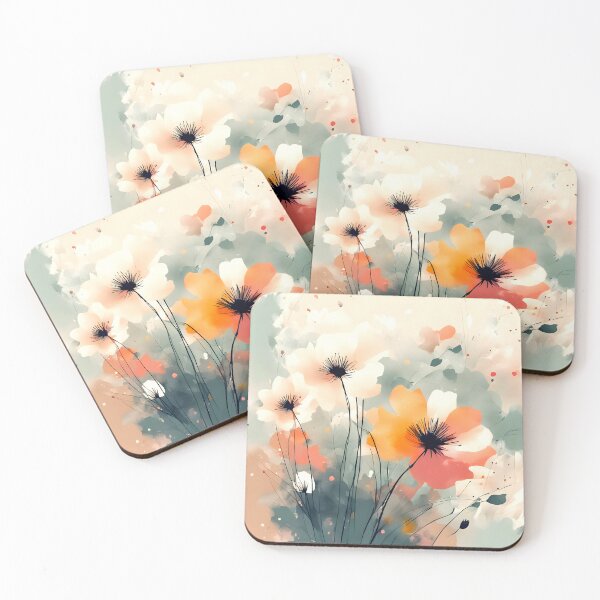 Item preview, Vibrant Abstract Blooming Garden designed and sold by PainterlyPlay.