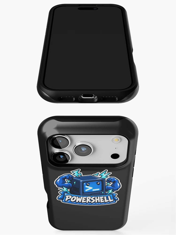Thumbnail 3 of 4, iPhone Case, PowerShell Terminal Cube Sticker - Windows Shell Programmer designed and sold by Stick Erify.