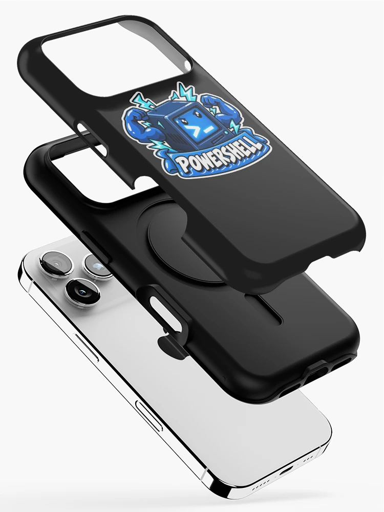 Thumbnail 2 of 4, iPhone Case, PowerShell Terminal Cube Sticker - Windows Shell Programmer designed and sold by Stick Erify.