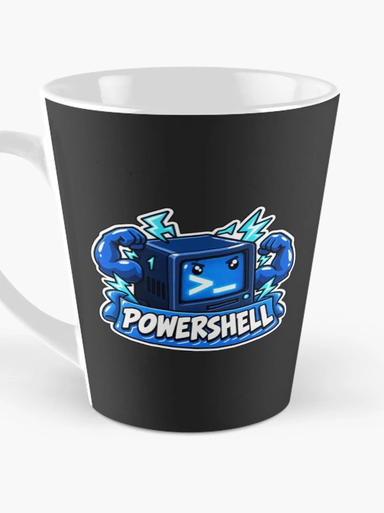 Thumbnail 3 of 4, Coffee Mug, PowerShell Terminal Cube Sticker - Windows Shell Programmer designed and sold by Stick Erify.