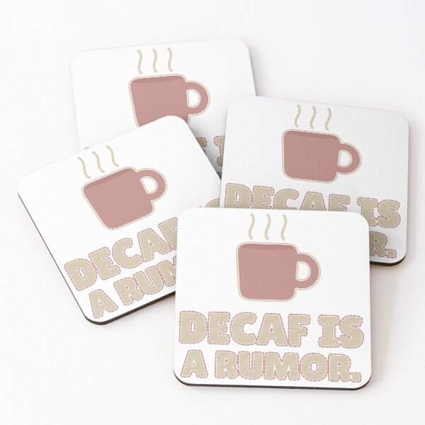 Item preview, Decaf Is A Rumor Funny Coffee Lover designed and sold by PhoenixTShirtz.