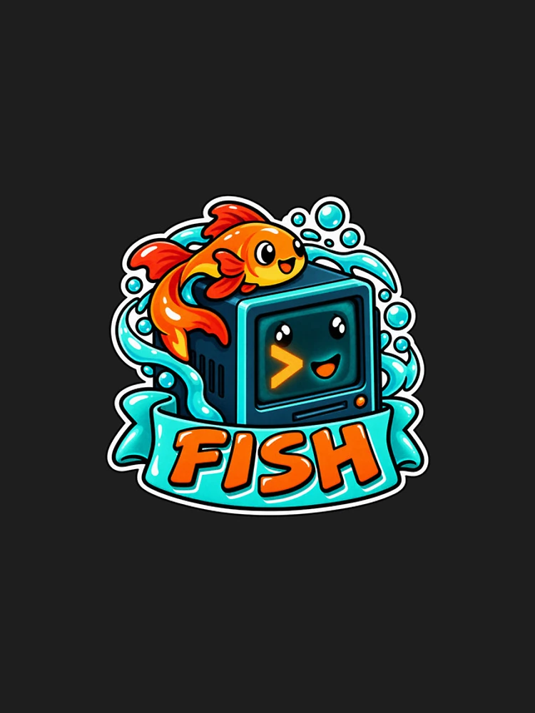 Thumbnail 4 of 4, iPhone Case, Fish Shell Terminal Cube Sticker - Friendly Interactive Shell Coder designed and sold by Stick Erify.