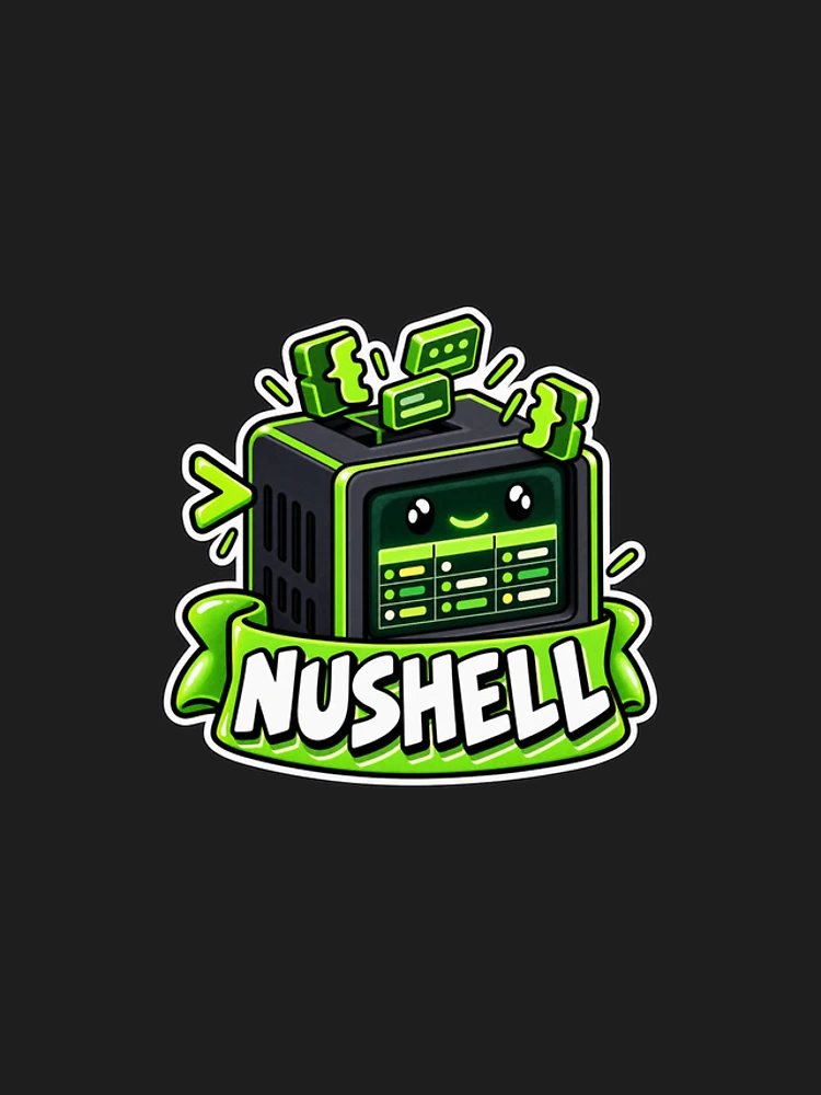 Thumbnail 4 of 4, iPhone Case, Nushell Terminal Cube Sticker - Structured Data Shell Programmer designed and sold by Stick Erify.
