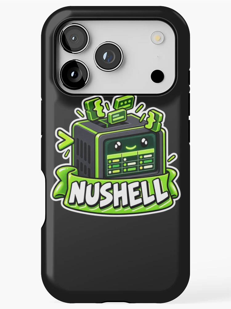 Thumbnail 1 of 4, iPhone Case, Nushell Terminal Cube Sticker - Structured Data Shell Programmer designed and sold by Stick Erify.