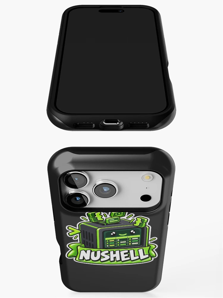 Thumbnail 3 of 4, iPhone Case, Nushell Terminal Cube Sticker - Structured Data Shell Programmer designed and sold by Stick Erify.