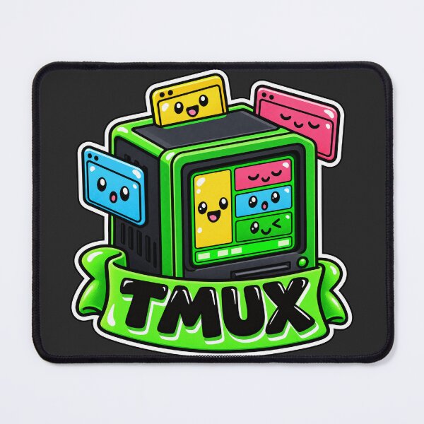 Item preview, Tmux Terminal Cube Sticker - Split Pane Multiplexer Programmer designed and sold by Stick Erify.