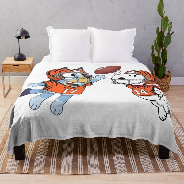 Item preview, Bluey And Snoopy Cincinnati Bengals Football Catch Game Day designed and sold by DamianRoy88.