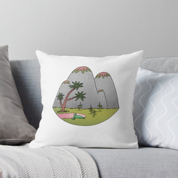 Item preview, Tiny Island – Whimsical Fantasy Landscape Sticker designed and sold by byjunia.
