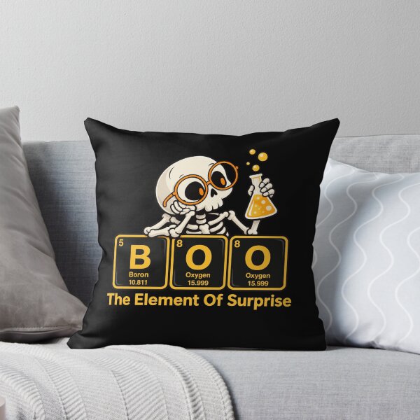 Item preview, Funny Chemistry Skeleton BOO The Element Of Surprise designed and sold by Vermanartist.