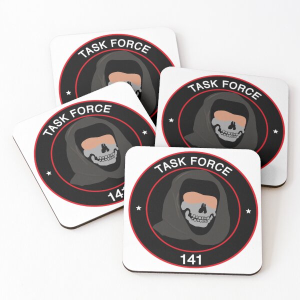 Item preview, Simon "Ghost" Riley Taskforce 141 logo - black (small logo clothing) designed and sold by Chaoticviper.