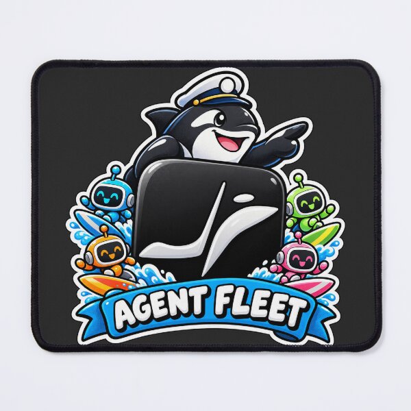 Item preview, Orca Agent Fleet Sticker - AI Coding Agents Orchestrator designed and sold by Stick Erify.