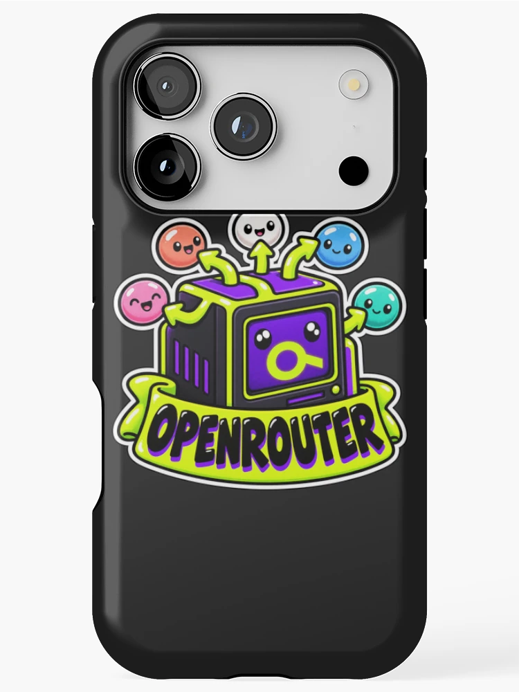 Thumbnail 1 of 4, iPhone Case, OpenRouter Terminal Cube Sticker - One API Many AI Models designed and sold by Stick Erify.