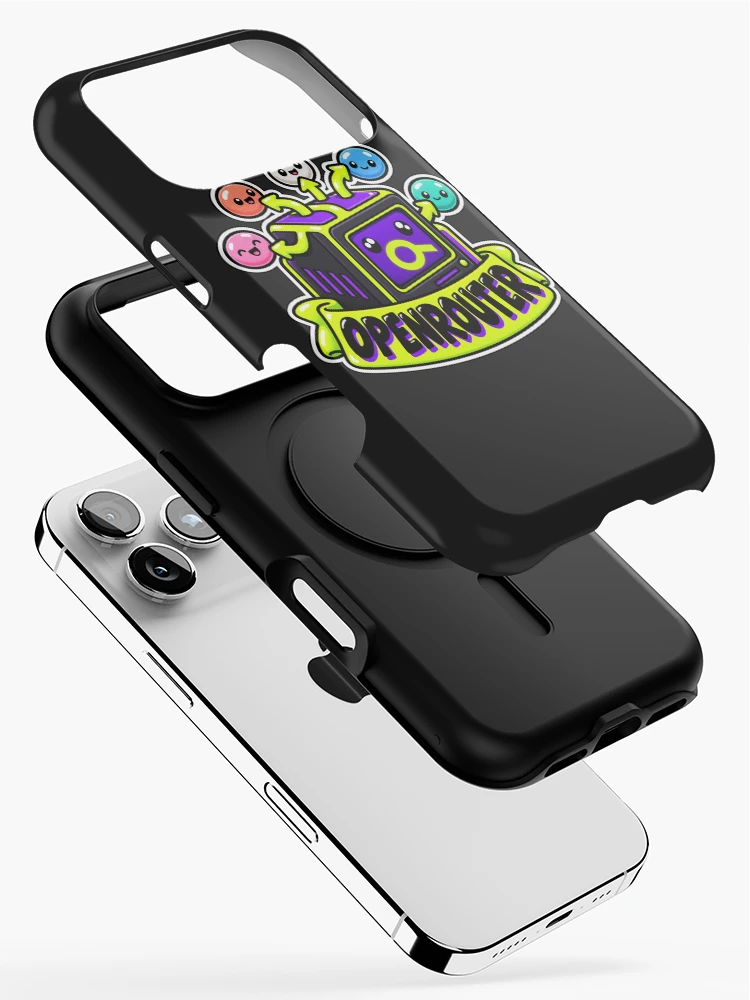 Thumbnail 2 of 4, iPhone Case, OpenRouter Terminal Cube Sticker - One API Many AI Models designed and sold by Stick Erify.