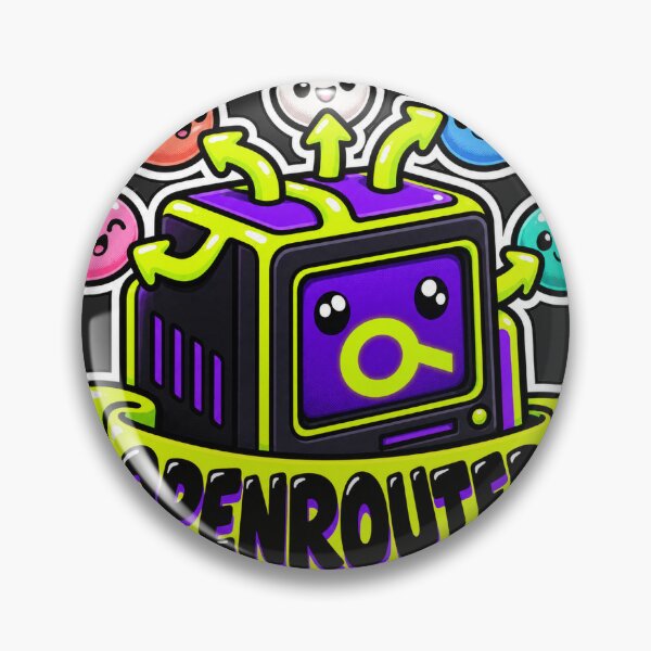 Item preview, OpenRouter Terminal Cube Sticker - One API Many AI Models designed and sold by Stick Erify.