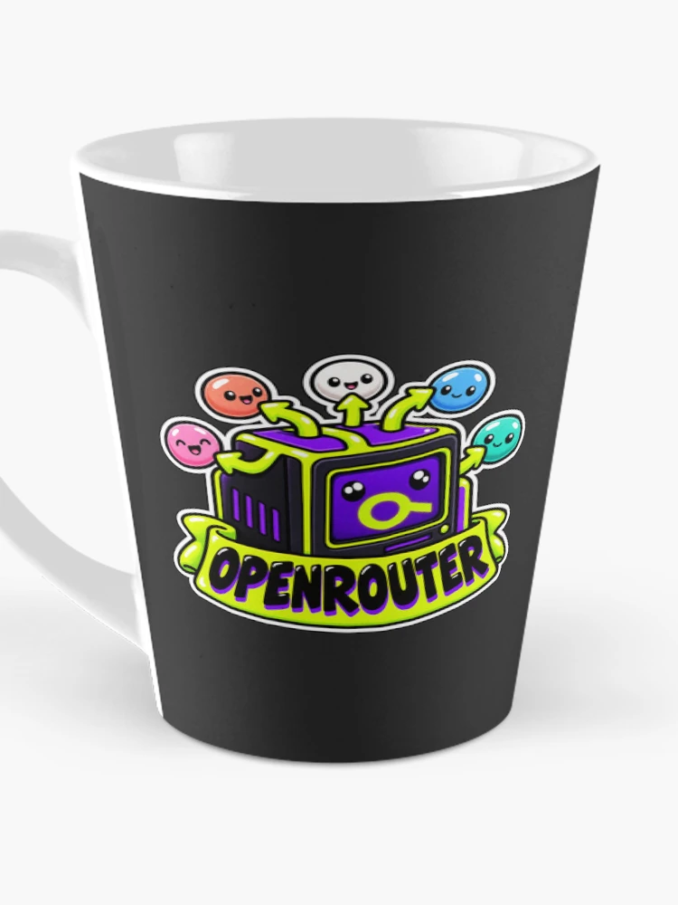 Thumbnail 3 of 4, Coffee Mug, OpenRouter Terminal Cube Sticker - One API Many AI Models designed and sold by Stick Erify.