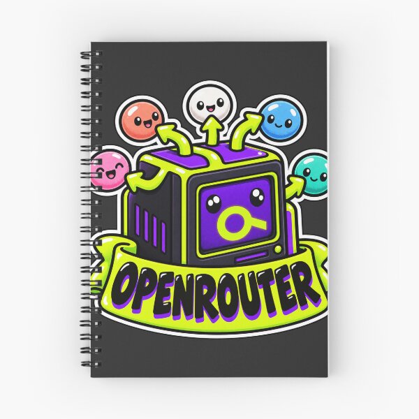 Item preview, OpenRouter Terminal Cube Sticker - One API Many AI Models designed and sold by Stick Erify.