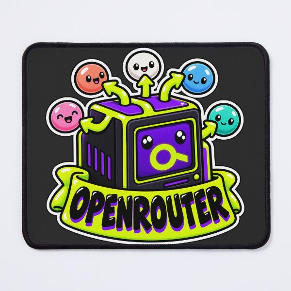 Item preview, OpenRouter Terminal Cube Sticker - One API Many AI Models designed and sold by Stick Erify.