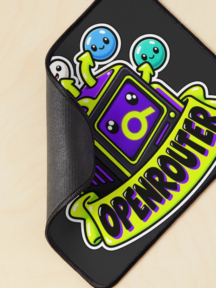 Thumbnail 2 of 5, Mouse Pad, OpenRouter Terminal Cube Sticker - One API Many AI Models designed and sold by Stick Erify.