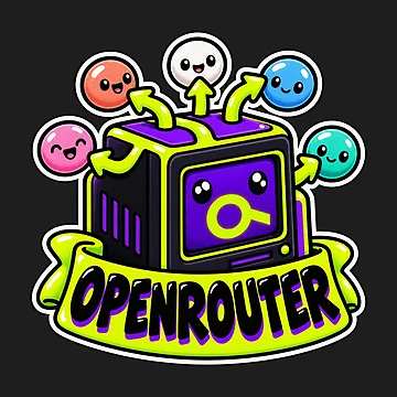Artwork thumbnail, OpenRouter Terminal Cube Sticker - One API Many AI Models by Stick Erify